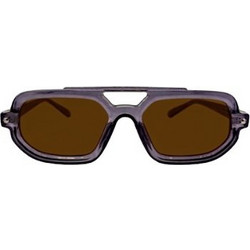 Enzo SZ8822 C2 Γυναικεία Γυαλιά Ηλίου Aviator Κοκάλινα Καφέ με Καφέ Φακό