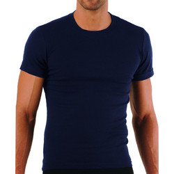 Apple Boxer Κοντομάνικο Ανδρικό Φανελάκι Βαμβακερό Navy Μπλε 0410460
