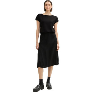 Tom Tailor Midi Καλοκαιρινό Καθημερινό Φόρεμα Μαύρο 1043883-14482 Tom Tailor Midi Καλοκαιρινό Καθημερινό Φόρεμα Μαύρο 1043883-14482