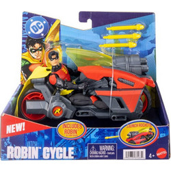 Mattel DC Robin Cycle Φιγούρα Δράσης για 4+ Ετών 15cm