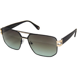Paul Frank PF2128 3330 Ανδρικά Γυαλιά Ηλίου Aviator Κοκάλινα Μαύρα με Πράσινο Φακό