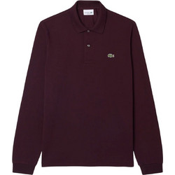 Lacoste Ανδρική Μπλούζα Polo Μακρυμάνικη Μπορντό L131200-3KE