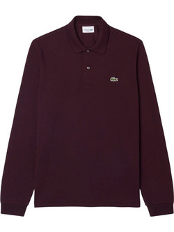 Lacoste Ανδρική Μπλούζα Polo Μακρυμάνικη Μπορντό L131200-3KE