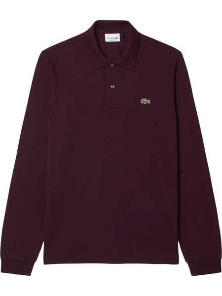 Lacoste Ανδρική Μπλούζα Polo Μακρυμάνικη Μπορντό L131200-3KE