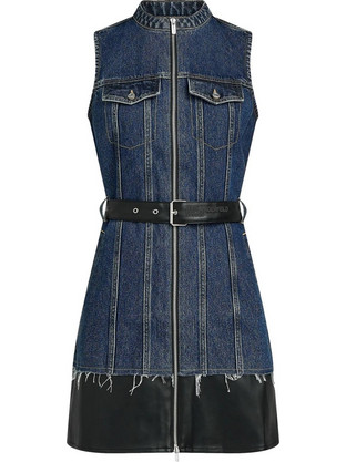 Karl Lagerfeld Mini Καθημερινό Φόρεμα Τζιν Navy Μπλε B3W13007-2AT