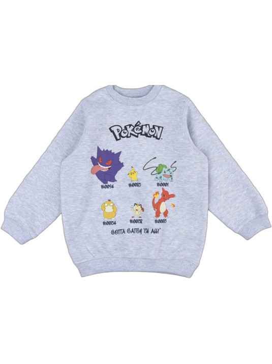 Prenatal Pokemon Παιδικό Φούτερ Γκρι 1527706