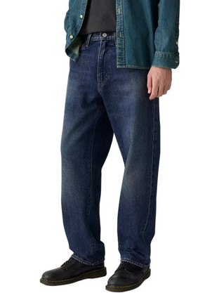 Levi's 568 (TM) Ανδρικό Τζιν Παντελόνι Loose Εφαρμογή Navy Μπλε 29037-0158