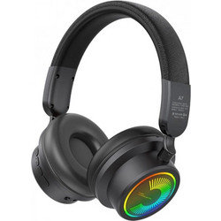 Kisonli A7 Ασύρματα Bluetooth Παιδικά Ακουστικά On Ear Μαύρα
