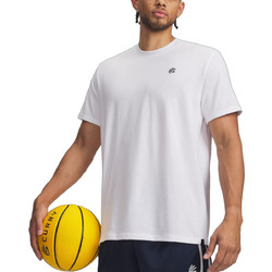 Under Armour Curry Left Chest Logo Ανδρικό Αθλητικό T-Shirt Λευκό 6009779-100