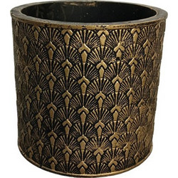 MarHome Κασπώ Δαπέδου Μαύρο Χρυσό 14x13cm 06-20753