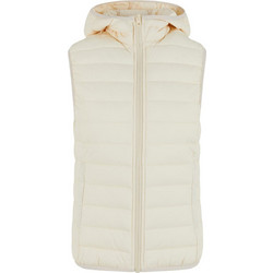 Urban Classics Αμάνικο Γυναικείο Μπουφάν Puffer Μακρύ Εκρού TB8710-02903