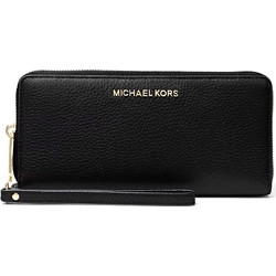 Michael Kors Μεγάλο Γυναικείο Πορτοφόλι με Φερμουάρ Μαύρο 35S6GTVE9LBLA
