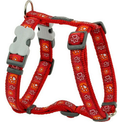 Red Dingo Paws Σαμαράκι Σκύλου Ιμάντας Κόκκινο Small