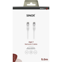 Sinox S/FTP Cat.7 Καλώδιο Δικτύου Ethernet 5m White SXC08705