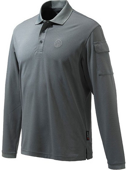 Beretta Ανδρική Μπλούζα Polo Μακρυμάνικη Ανθρακί 502077-094