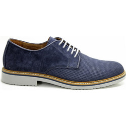 IMAC Ανδρικά Σκαρπίνια Derby Δερμάτινα Navy Μπλε 300621