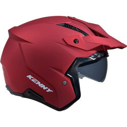 Kenny Miles Solid Red Κράνος Μηχανής Jet 1100gr