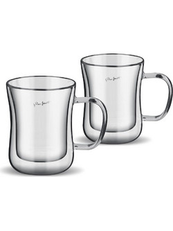 Lamart Σετ Ποτήρια Καφέ Γυάλινα Vaso 400ml 2τμχ LT9033