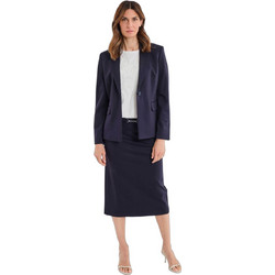 Gerry Weber Μίντι Φούστα Υφασμάτινη Ψηλόμεση Pencil Navy Μπλε N75680734038