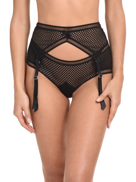 Miss Rosy Ζαρτιέρες See Through Μαύρες MR8145
