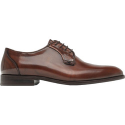Boss Shoes Ανδρικά Σκαρπίνια Derby Δερμάτινα Καφέ B7733