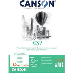 Canson 1557 Μπλοκ Σχεδίου A5 180gr/m² 30 Φύλλα