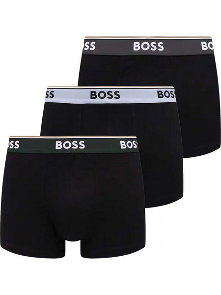 Hugo Boss Ανδρικά Μποξεράκια Σετ 3Pack Μαύρα 50554693-966