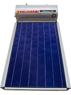 Helioakmi Megasun 2 Ηλιακός Θερμοσίφωνας 120lt 2.1m² Glass Τριπλής Ενέργειας για Αντλία Θερμότητας