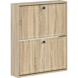 vidaXL Παπουτσοθήκη Ξύλινη Ede Sonoma M71xΠ17xΥ86cm 895977