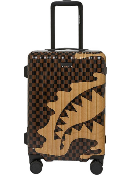 Sprayground Henny Melt CL322 Βαλίτσα Καμπίνας 54.6x34.9x22cm με 4 Ρόδες Καφέ