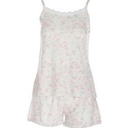 Gsecret Babydoll Καλοκαιρινό Εκρού Ροζ F517800-38471