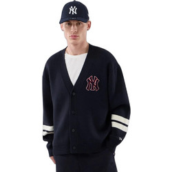 New Era Ανδρική Ζακέτα Πλεκτή με Κουμπιά Navy Μπλε 60897381