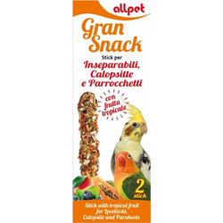 All Pet Gran Snack Pappagallini with Exotic Fruits & Apple 110gr 2τμχ