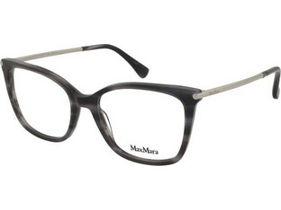 Max Mara MM5248 064 Γυναικείος Σκελετός Γυαλιών Οράσεως Κοκάλινος Μεταλλικός Ασημί Μαύρος