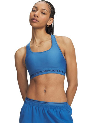 Under Armour CrossBack Mid Αθλητικό Μπουστάκι με Μέτρια Στήριξη & Αφαιρούμενη Ενίσχυση Μπλε 1361034-430