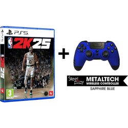 Steelplay Wireless Controller για PS5 Blue with 2K25