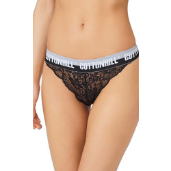 Cottonhill Γυναικείο Slip με Δαντέλα Μαύρο CH0505-02