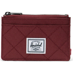 Herschel Μικρό Υφασμάτινο Γυναικείο Πορτοφόλι με Φερμουάρ Μπορντό Oscar