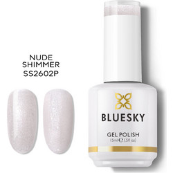 Bluesky SS2602 Nude Shimmer Ημιμόνιμο Βερνίκι Νυχιών 15ml