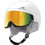 Cebe Rise Vision Vario Κράνος Σκι & Snowboard Λευκό Χρυσό