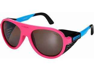 Cebe CS32507-S Γυναικεία Γυαλιά Ηλίου Aviator Κοκάλινα Μπλε Ροζ με Καφέ Φακό