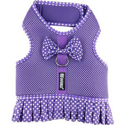 Pet Interest Dots Mesh Skirt Σαμαράκι Σκύλου Γιλέκο Μωβ Small