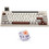 Epomaker RT65 Ασύρματο Μηχανικό Gaming Πληκτρολόγιο TenKeyLess με Wisteria Διακόπτες RGB Grey White