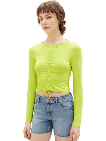 Tom Tailor Γυναικείο Χειμερινό Crop Top Lime 1035391-24702