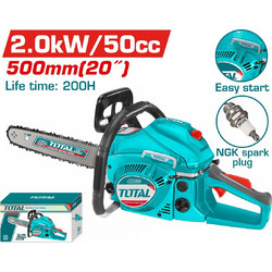 Total TG5502011 Αλυσοπρίονο Βενζίνης 2.7hp 2000W 7.6kg με Λάμα 50cm
