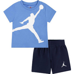 Jordan Jumpman Παιδικό Σετ για Αγόρι Γαλάζιο Navy Μπλε 65C138-U90