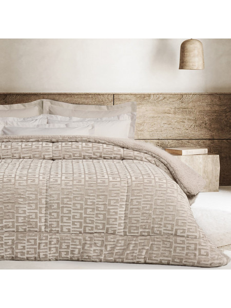 Das Home Κουβερτοπάπλωμα Μονό Hollowfiber 160x220 Sherpa 1393 Taupe