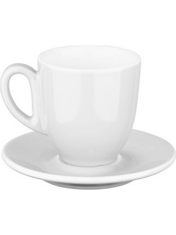 Lukanda Aroma Σετ Φλιτζάνια Espresso Cappuccino Ελληνικού Καφέ & Τσαγιού Πορσελάνης Λευκά 300ml 6τμχ LAR-W-CPS-300