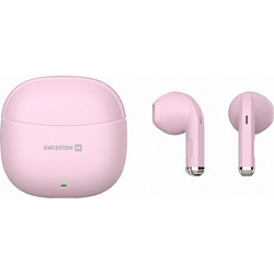 Swissten mini Tune ΤWS Ακουστικά Bluetooth Earbud Ανθεκτικά στο Νερό Pink