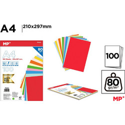MP Χαρτί Α4 80gr/m² 100 Φύλλα Πολύχρωμο